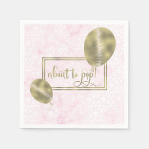 Elegante Babyparty steht bevor Serviette