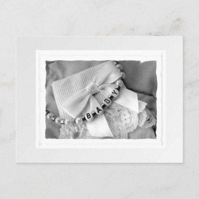 Elegante Babysachen Postkarte (Vorderseite)