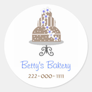 Elegante Bäckerei Stickers