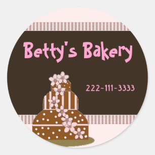 Elegante Bäckerei Stickers