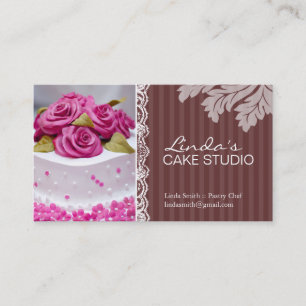 ELEGANTE BÄCKEREI-VISITENKARTE DES KUCHEN-%PIPE% VISITENKARTE