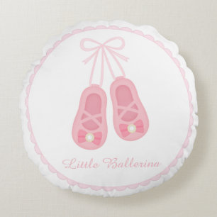 Elegante Ballerina-Ballettschuhe Mädchenzimmer Dek Rundes Kissen