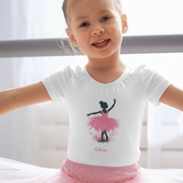 Elegante Ballerina Silhouette Ballet Kleinkind T-shirt (Von Creator hochgeladen)