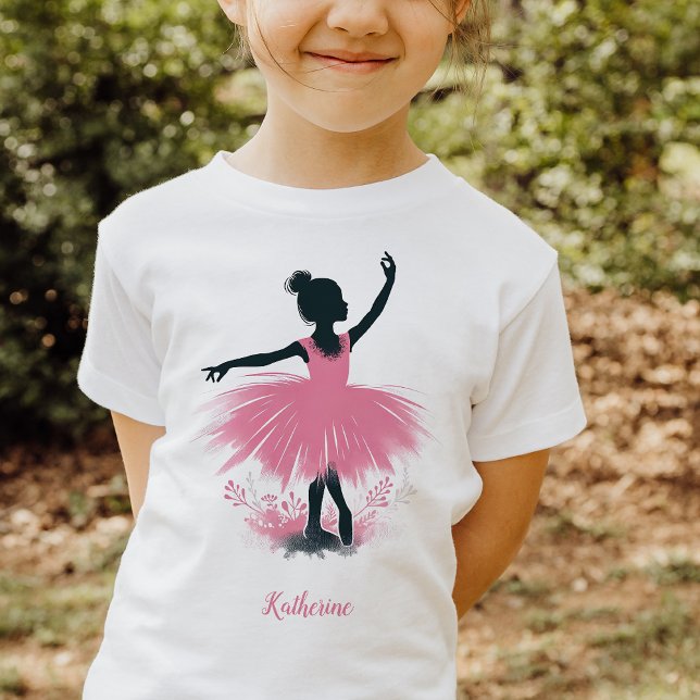 Elegante Ballerina Silhouette Ballet T-Shirt (Von Creator hochgeladen)