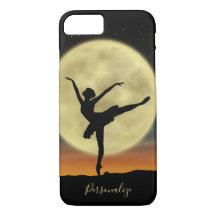 Elegante Ballerina Silhouette Vollmond Persönlich