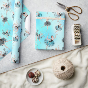 Elegante Ballerinas Geschenkpapier