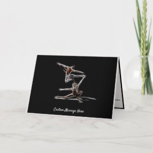 Elegante Ballet Abstrakt Dancers Note Card Karte