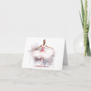 Elegante Ballet Dancer BLANK Karte