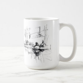 Elegante Bar im Restaurant Räume Kaffeetasse