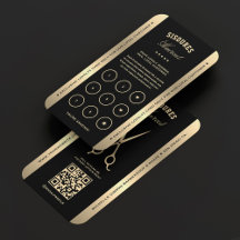 Elegante Barber Imitats Gold Scissors Loyalitätska