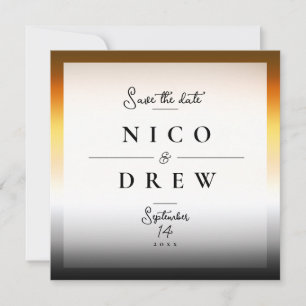Elegante Bären-Stolz-Hochzeit Save The Date