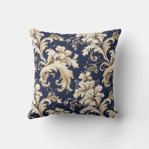 Elegante Barock- und Damast-Dekoration: Vintage-Or Kissen