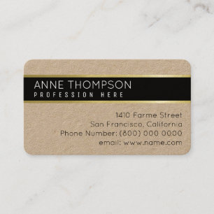 elegante Basiskontaktkarte für jeden Beruf Telefonnummerkarte