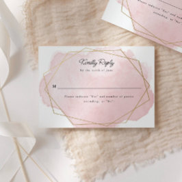 Elegante Bat Mitzvah Pink Aquarellkarte