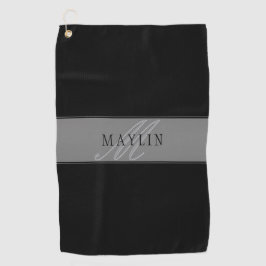 Elegante bearbeitbare Skriptbezeichnung/anderer Te Golfhandtuch