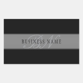 Elegante bearbeitbare Skriptbezeichnung/anderer Te Rechteckiger Aufkleber