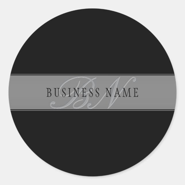 Elegante bearbeitbare Skriptbezeichnung/anderer Te Runder Aufkleber (Vorderseite)
