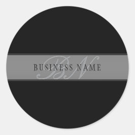 Elegante bearbeitbare Skriptbezeichnung/anderer Te Runder Aufkleber