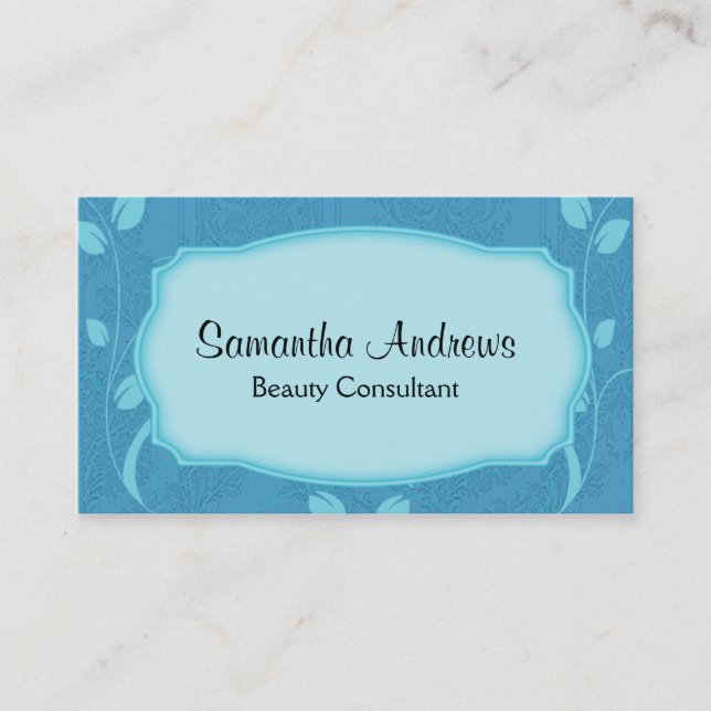 Elegante Beauty Consultant Business Card Visitenkarte (Vorderseite)
