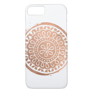 Elegante Beauty Mandala Logo Rose Gold iPhone 8/7 Hülle