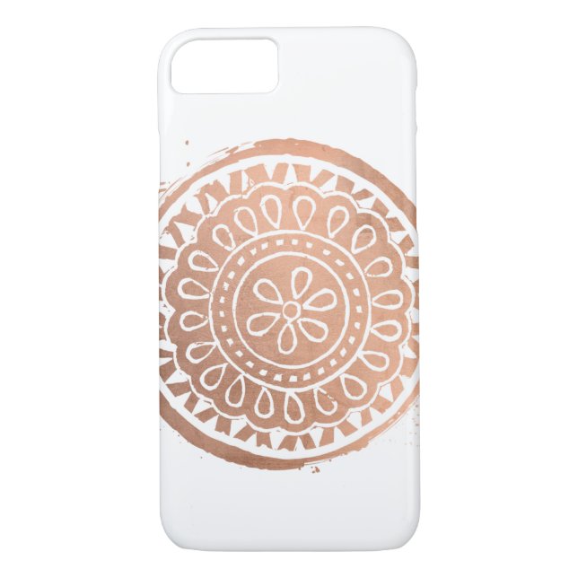 Elegante Beauty Mandala Logo Rose Gold Case-Mate iPhone Hülle (Rückseite)