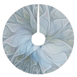 Elegante Beauty Modernes Abstraktes Fraktal Blume Polyester Weihnachtsbaumdecke