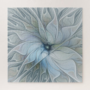 Elegante Beauty Modernes Abstraktes Fraktal Blume Puzzle