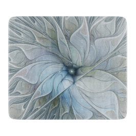 Elegante Beauty Modernes Abstraktes Fraktal Blume Schneidebrett