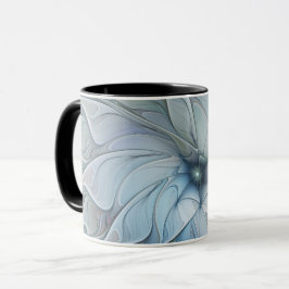 Elegante Beauty Modernes Abstraktes Fraktal Blume Tasse