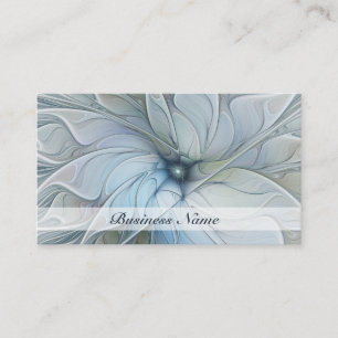 Elegante Beauty Modernes Abstraktes Fraktal Blume Visitenkarte