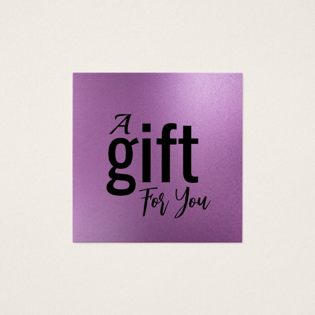 Elegante Beauty Salon Geschenkgutschein Karte - Ei (Vorderseite)