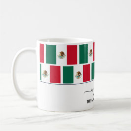 Elegante Begrüßung MEXICO FLAG Kaffee Tasse