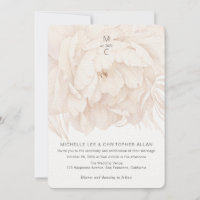 Elegante beige Pony, moderne Blumengarten Hochzeit