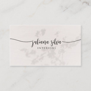 Elegante beige Visitenkarte