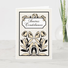 Elegante Beileidskarte – Tief empfundenes Beileid Karte