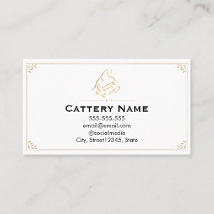 Elegante Bengal-Katzen-Cattery-Visitenkarte Visitenkarte