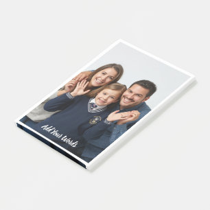 Elegante benutzerdefinierte Foto- und Text-Persona Post-it Klebezettel