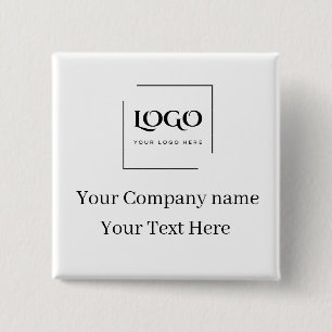 Elegante benutzerdefinierte Logo-Vorlage Button