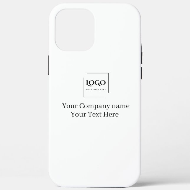 Elegante benutzerdefinierte Logo-Vorlage Case-Mate iPhone Hülle (Rückseite)