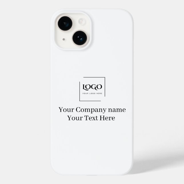 Elegante benutzerdefinierte Logo-Vorlage Case-Mate iPhone Hülle (Rückseite)