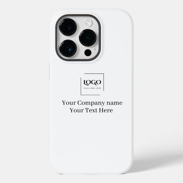 Elegante benutzerdefinierte Logo-Vorlage Case-Mate iPhone Hülle (Rückseite)