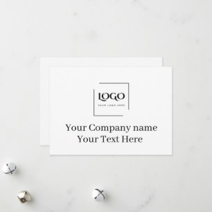 Elegante benutzerdefinierte Logo-Vorlage Feiertagskarte