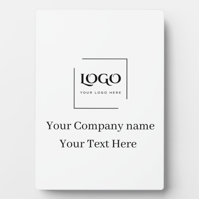 Elegante benutzerdefinierte Logo-Vorlage Fotoplatte (Vorderseite)
