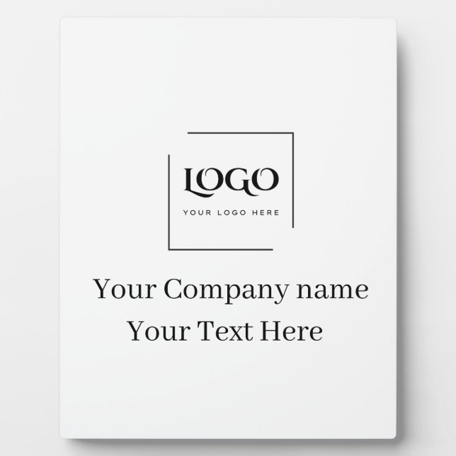 Elegante benutzerdefinierte Logo-Vorlage Fotoplatte (Vorderseite)