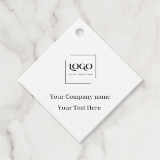 Elegante benutzerdefinierte Logo-Vorlage Geschenkanhänger