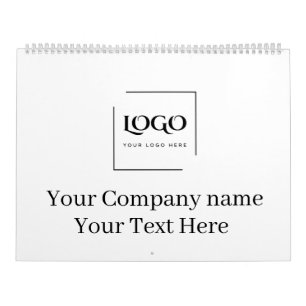 Elegante benutzerdefinierte Logo-Vorlage Kalender