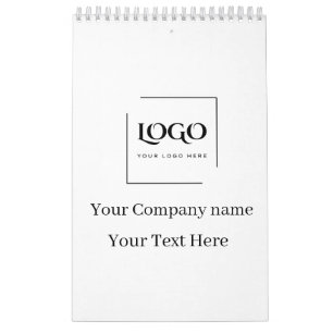 Elegante benutzerdefinierte Logo-Vorlage Kalender
