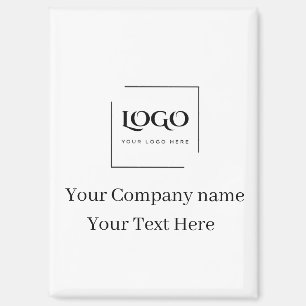 Elegante benutzerdefinierte Logo-Vorlage Magnet