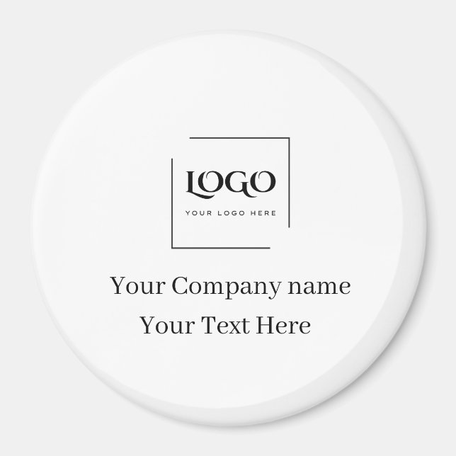 Elegante benutzerdefinierte Logo-Vorlage Magnet (Vorne)
