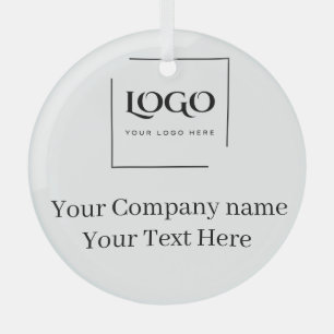 Elegante benutzerdefinierte Logo-Vorlage Ornament Aus Glas